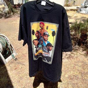 West Coast Legendary Rappers Graphic TShirt 2-Pac Snoop Ice-Cube +SPOT+